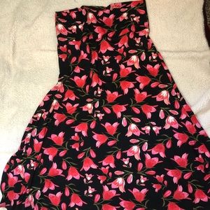 Lularoe Maxi Skirt Pink Tulips